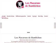 Tablet Screenshot of les-macarons-de-bambichon.com